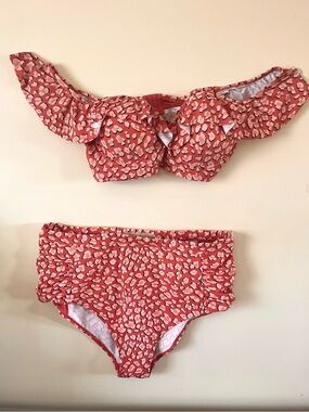 Penningtons Cactus Coral Leopard Bikini